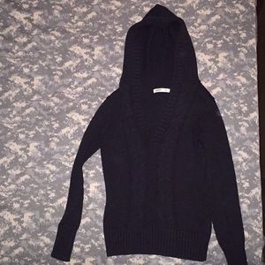 Old Navy Knitted, raised pattern sweater w/hood.